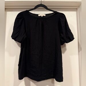 LOFT Classic Black Short Sleeve Top